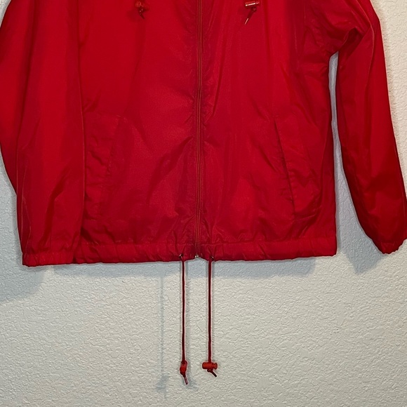 Land’s End unisex full zip lined hooded windbreaker. Small - Picture 3 of 8